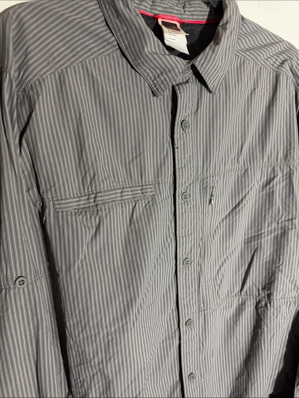 The North Face Long-Sleeve breathable Shirt Men's Size XL hiking button shirt
